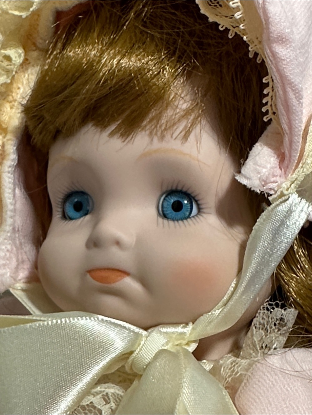 sALE Porcelain Steffie Bradley’s Dolls vtg pouting doll